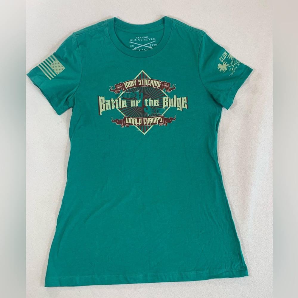 Grunt style Womens t shirt battle of bulge XL
